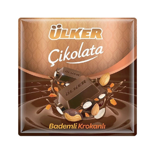 Ülker Bademli Krokanlı Çikolata 60 G