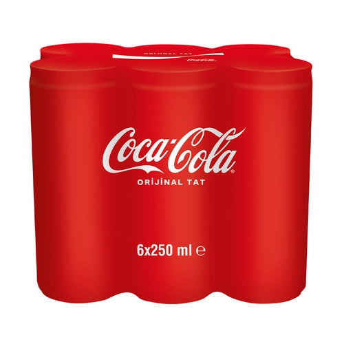 Coca Cola Orijinal Gazlı İçecek 6x250 ml