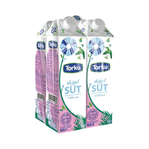 İNDİRİM Torku %0,5 Yağlı Süt 4x1 L